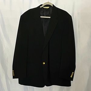 Palm Beach Men's Black Wool Blazer. Size 48R. Gently worn.